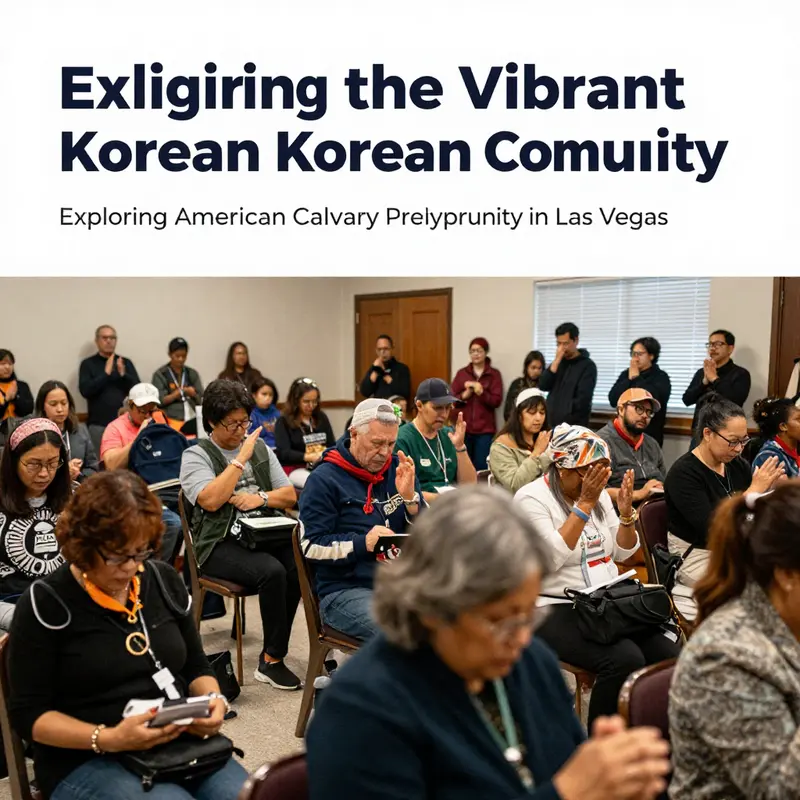Members of the Korean-American Calvary Presbyterian Church participating in a vibrant community gathering.