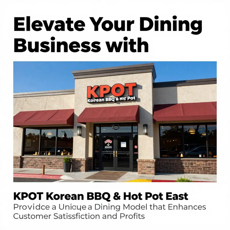 The exterior of KPOT Korean BBQ & Hot Pot East Providence, showcasing its inviting entrance and lively atmosphere.