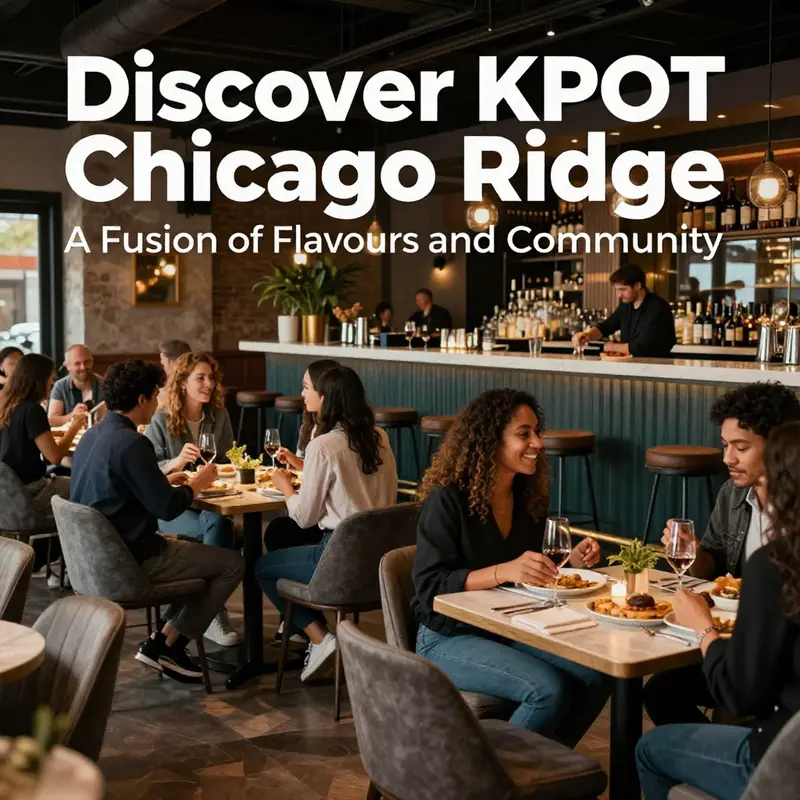 An array of fresh ingredients set for grilling and hot pot cooking at KPOT Chicago Ridge.