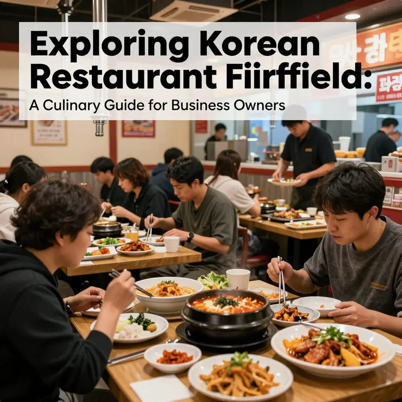 The lively atmosphere of a Korean restaurant in Fairfield, highlighting diverse dining options.