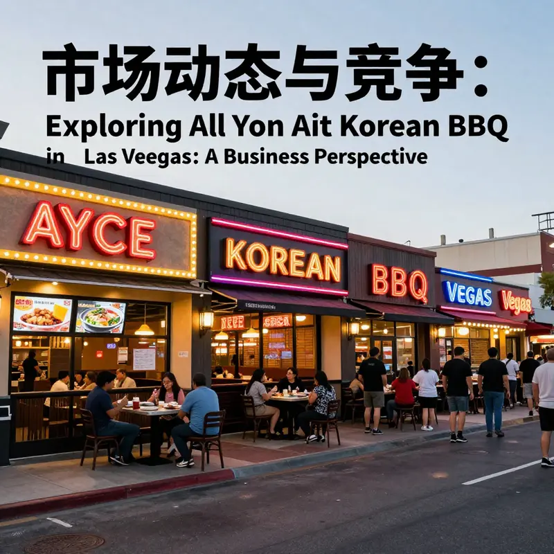 A feast of marinated meats and vibrant side dishes at an AYCE Korean BBQ restaurant in Las Vegas.