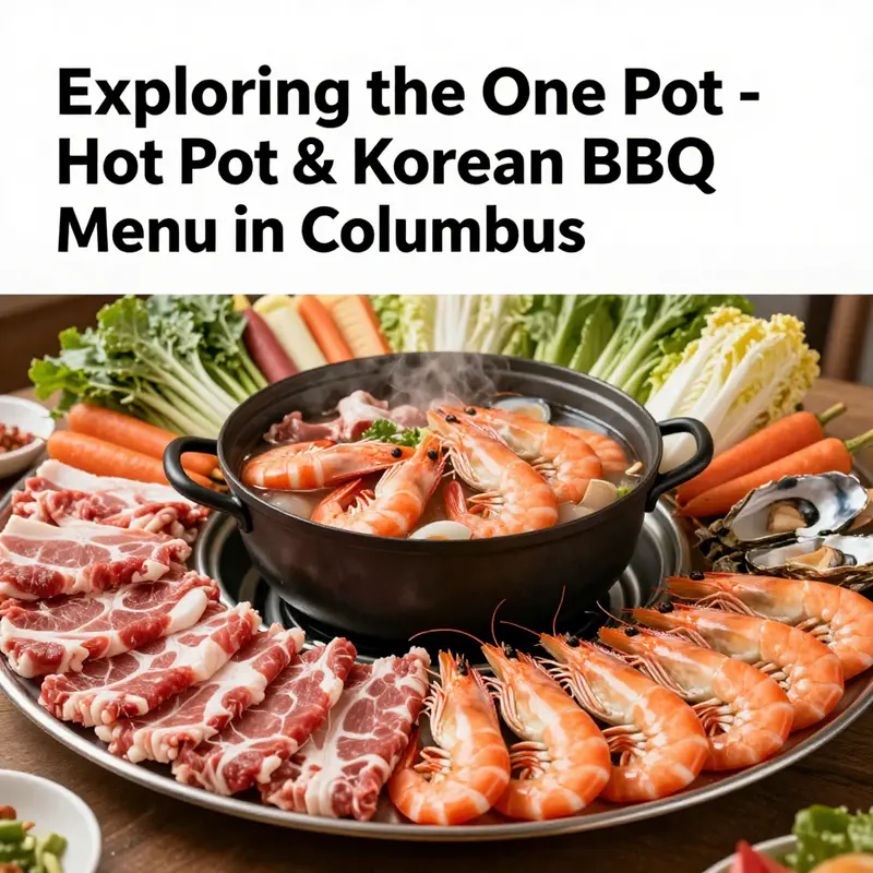 A comparison of Szechuan spicy beef fat soup base beside a bland tomato soup base, exemplifying the diverse flavors at One Pot.