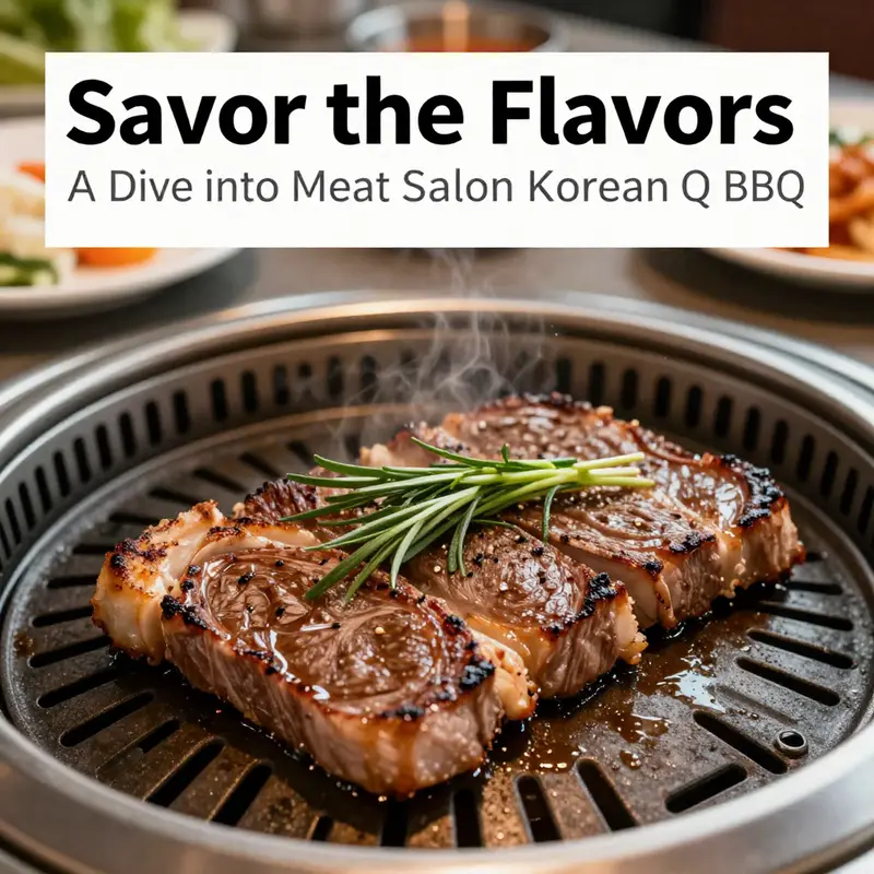 A beautifully crafted serving of Korean-style Ribeye steak exemplifying the quality of the menu at Meat Salon.