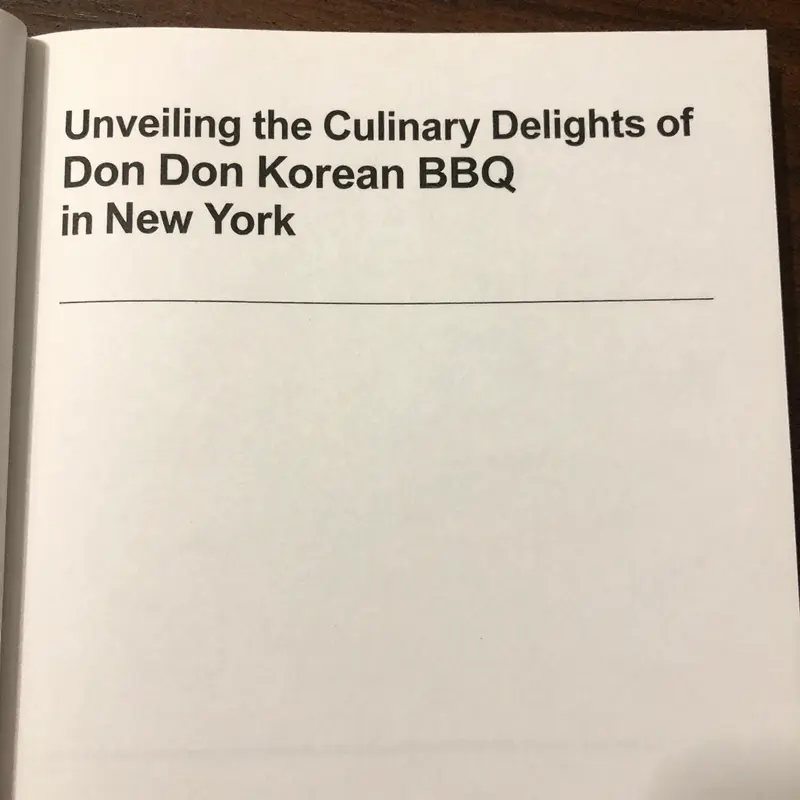 The scarcity of images for Don Don Korean BBQ highlights a gap in online visibility.