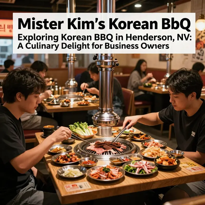 Enjoying a vibrant dining experience at Mister Kim’s Korean BBQ in Henderson.