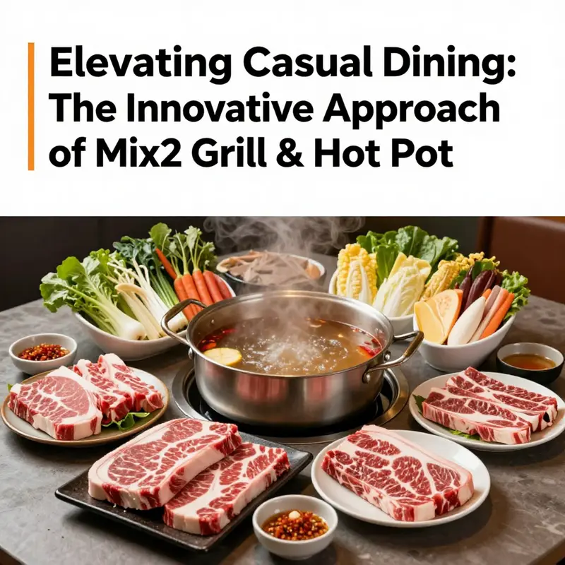 Diners at Mix2 Grill & Hot Pot engage in a lively and interactive meal experience.