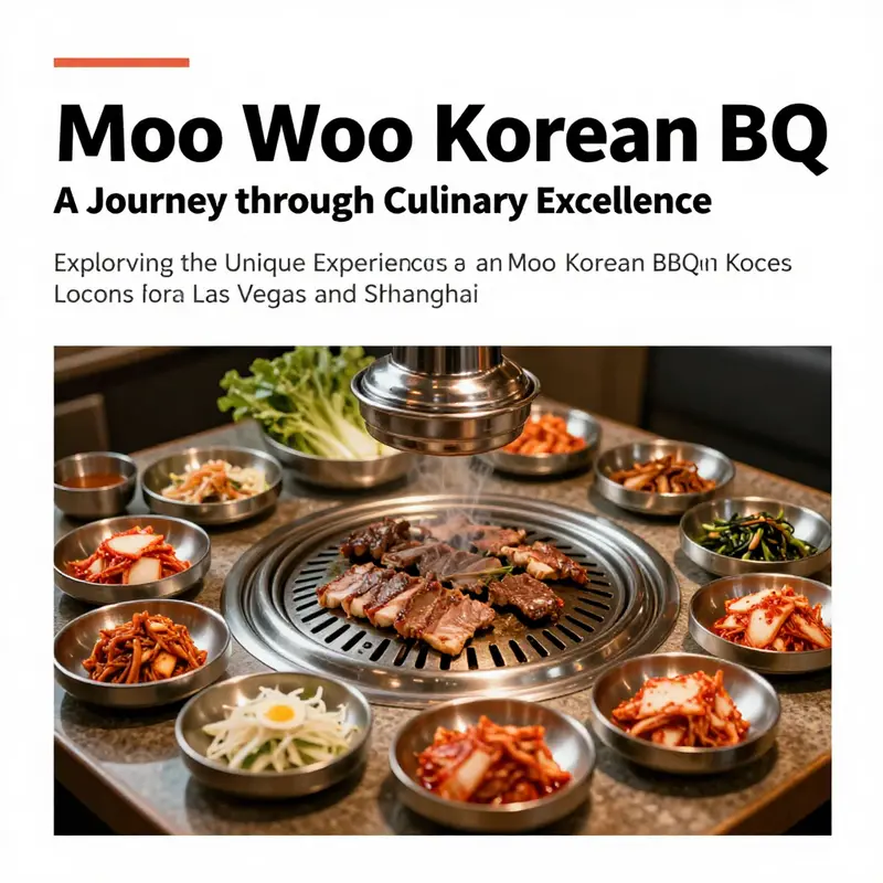 A beautifully plated array of Korean BBQ dishes on a dining table, reflecting the vibrant and communal nature of Korean cuisine.