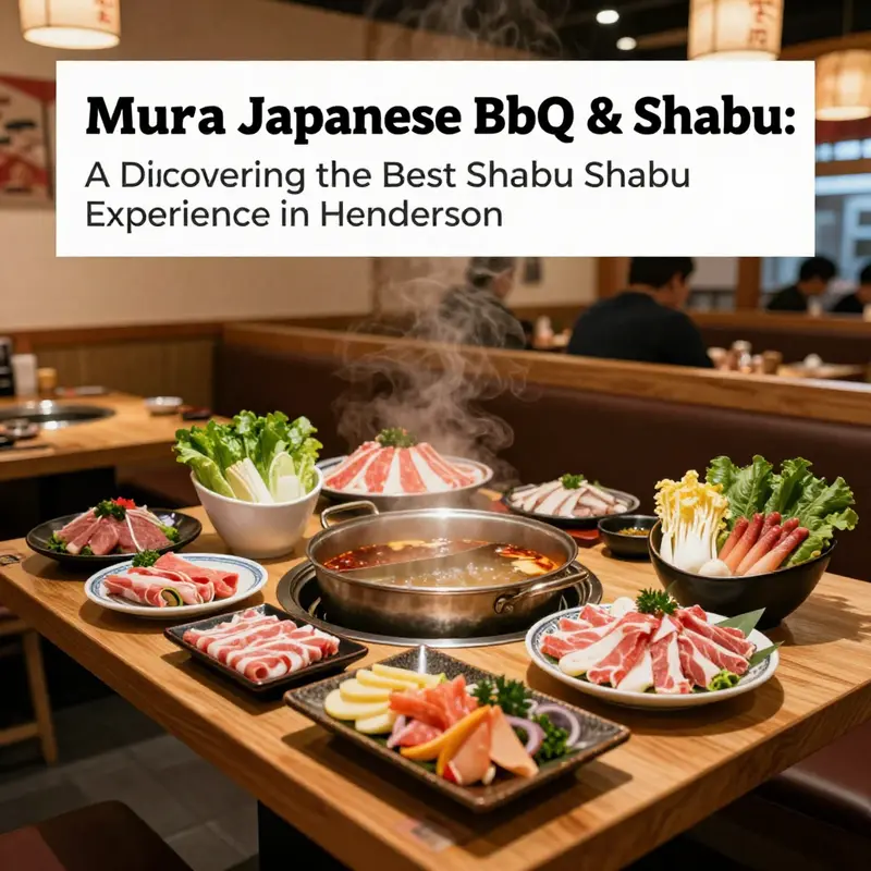 A vibrant interior of Mura Japanese BBQ & Shabu, showcasing their fresh ingredients.