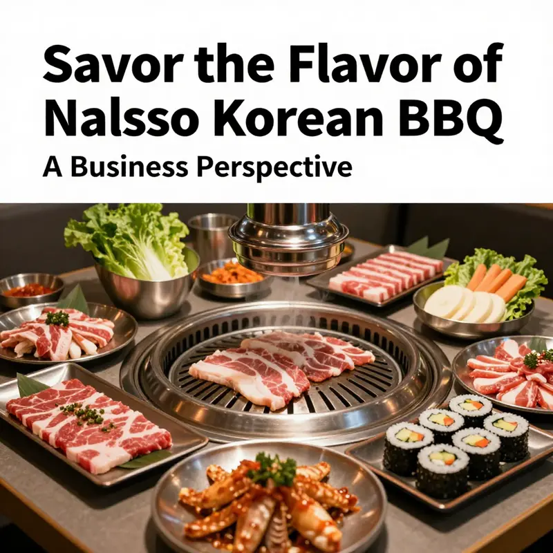 Exterior view of Nalsso Korean BBQ, welcoming diners with its lively ambiance.