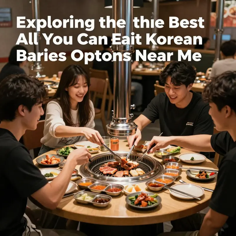A vibrant array of delectable options highlighting the best AYCE Korean BBQ offerings.