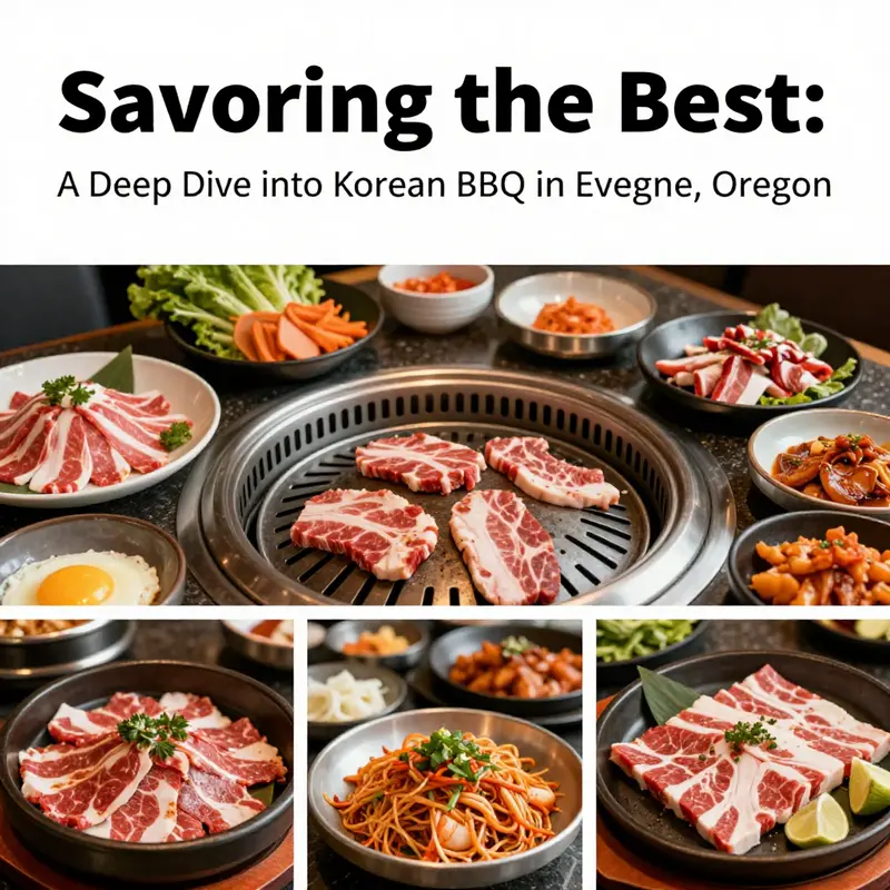 Diners enjoying a lively Korean BBQ experience in Eugene.