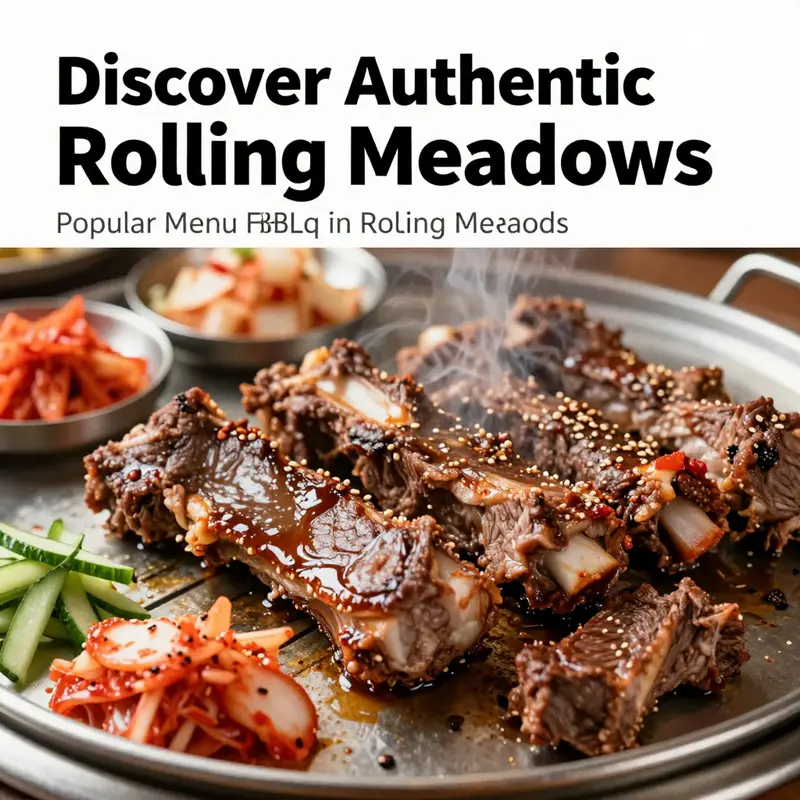 A delightful spread of Korean BBQ, highlighting the best restaurants in Rolling Meadows.