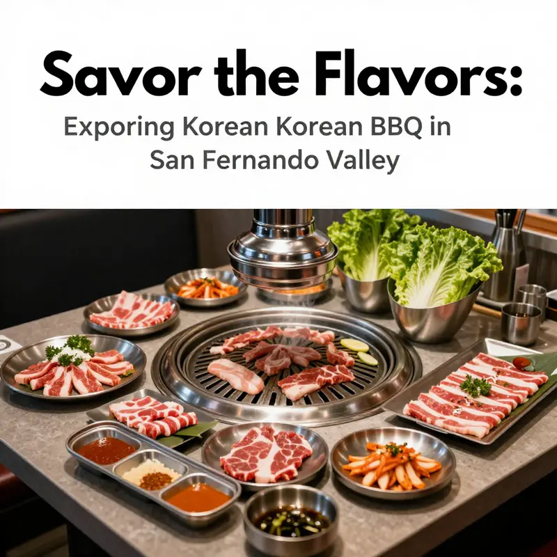 An assortment of Korean BBQ dishes ready for grilling, showcasing the variety offered by local restaurants.
