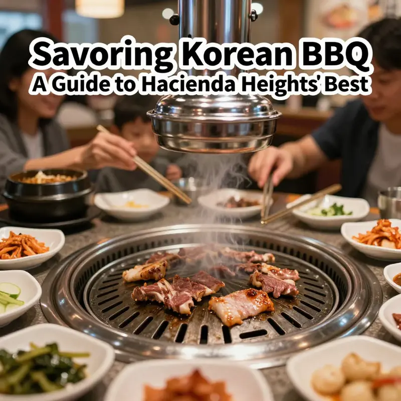 The lively dining atmosphere at a top Korean BBQ restaurant in Hacienda Heights.