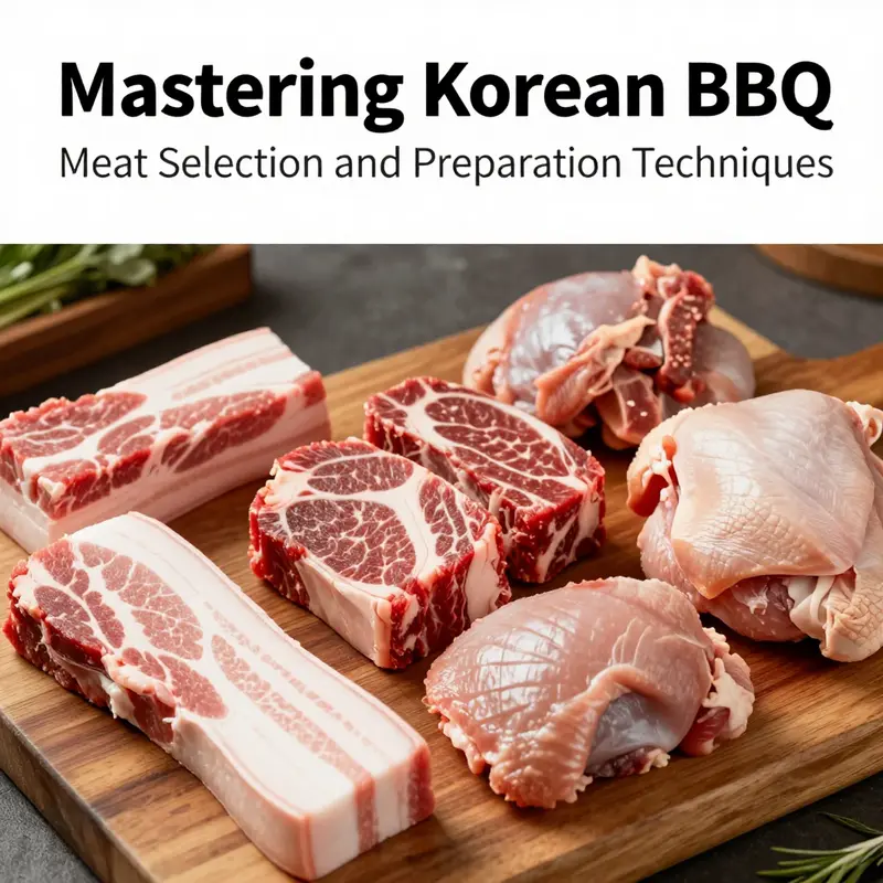 A selection of high-quality meats ideal for an authentic Korean BBQ experience.