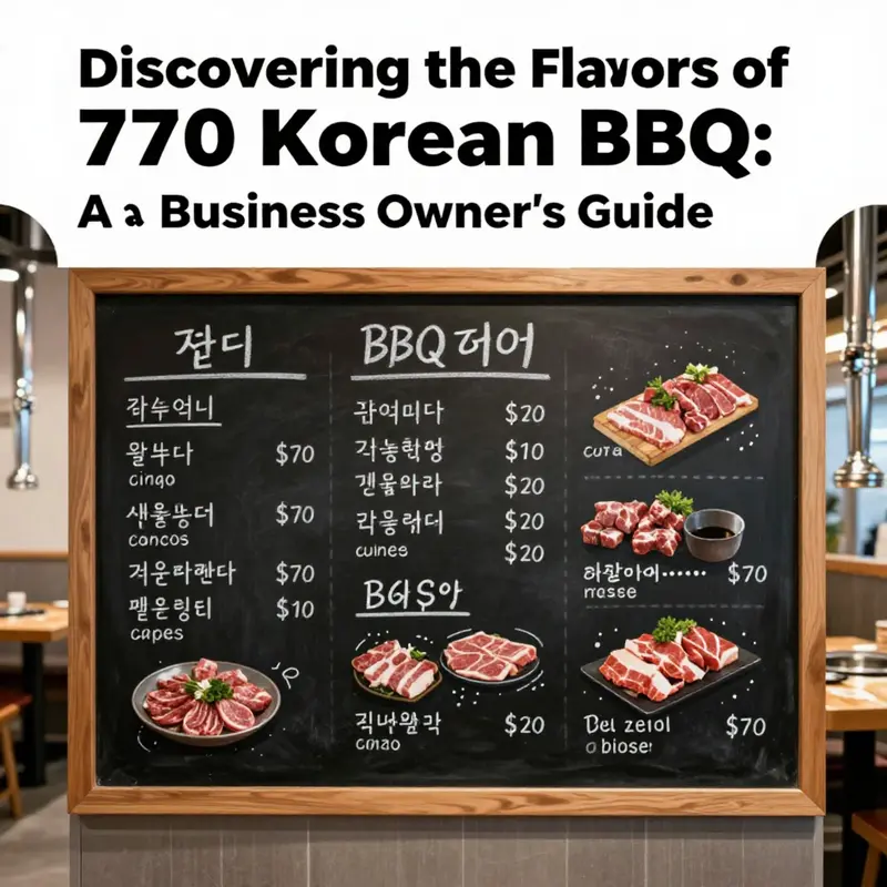 A delicious array of authentic dishes beautifully presented at 770 Korean BBQ.