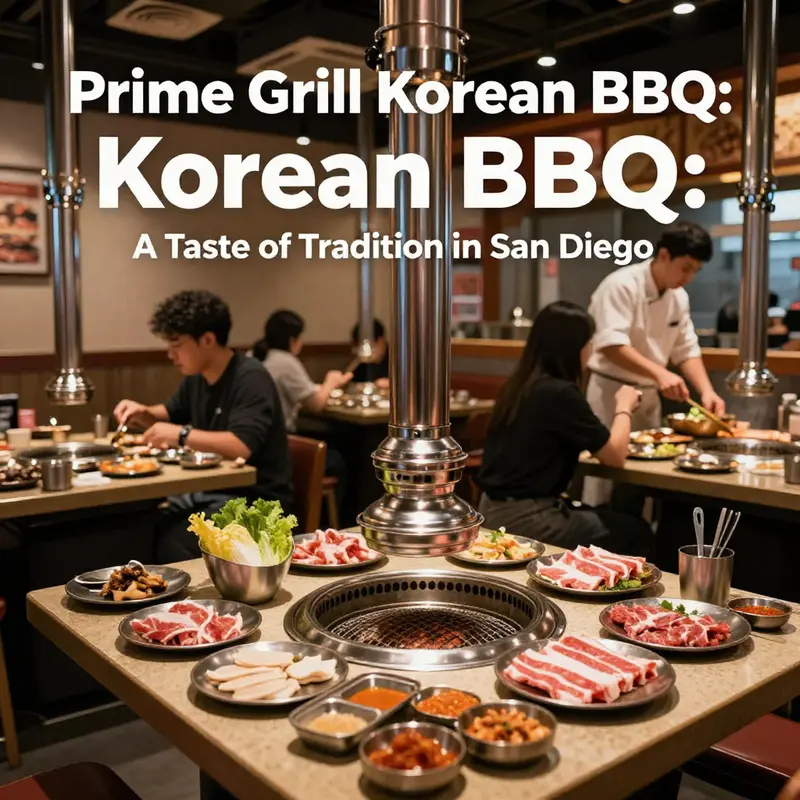 The inviting atmosphere of Prime Grill Korean BBQ, where guests experience creative dining with fresh ingredients.