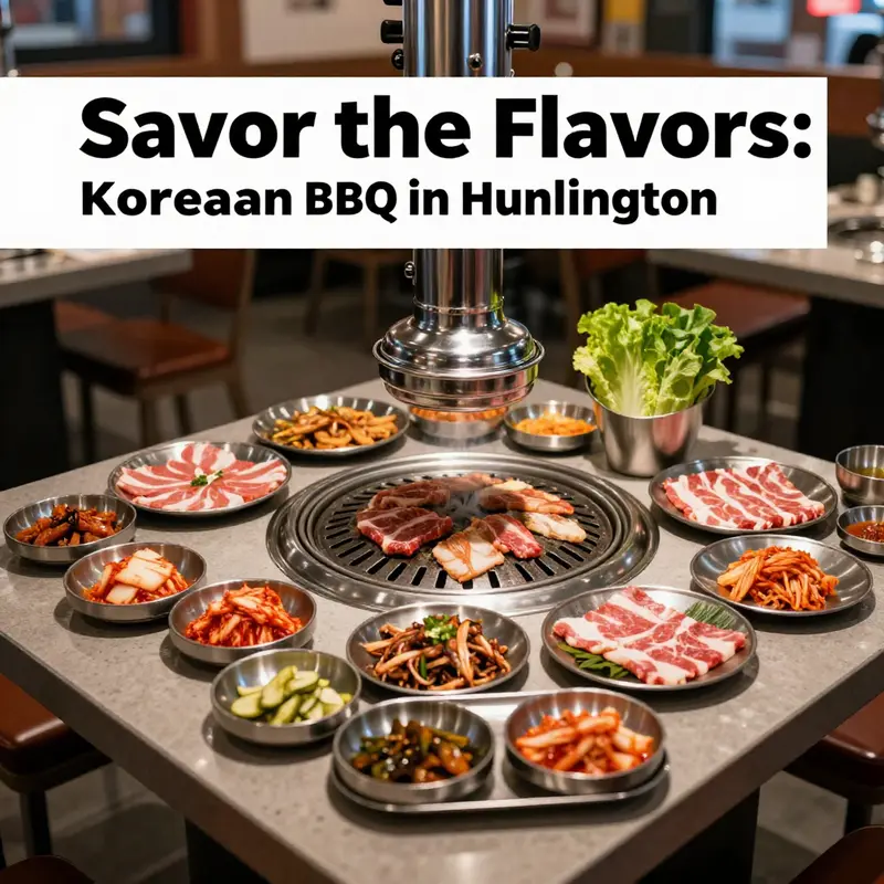 The vibrant spread at Ray’s BBQ showcases the allure of Korean BBQ dining.