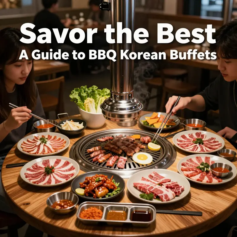A variety of dishes showcasing the vibrant and diverse offerings at Korean BBQ buffets.