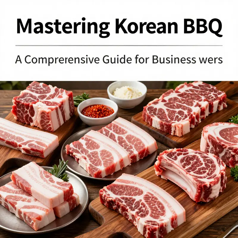 An array of quality meat cuts perfect for Korean BBQ, showcasing the traditional choices that enhance flavor.