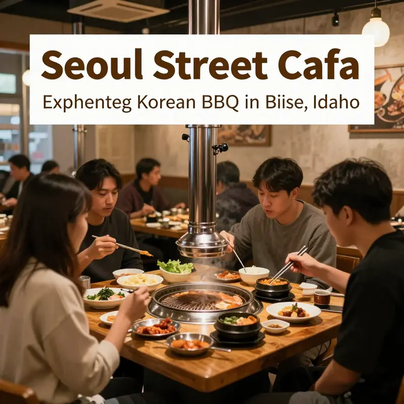 A lively grill-at-the-table dining experience at KPOT in Boise, showcasing Korean BBQ excellence.