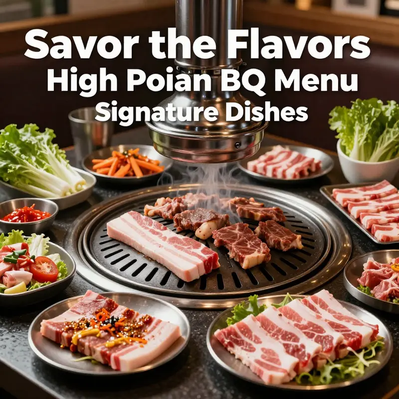 An enticing array of signature grilled meats that define the essence of High Point Korean BBQ.