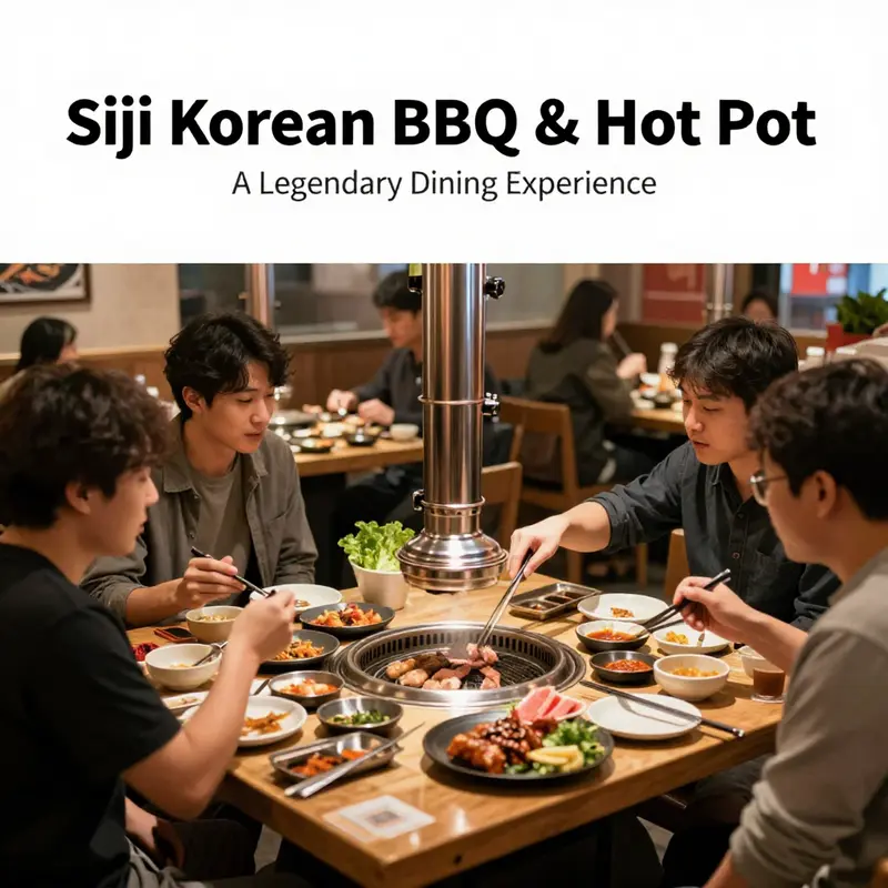 A delightful spread of ingredients illustrating the diverse selections available at Siji Korean BBQ & Hot Pot.