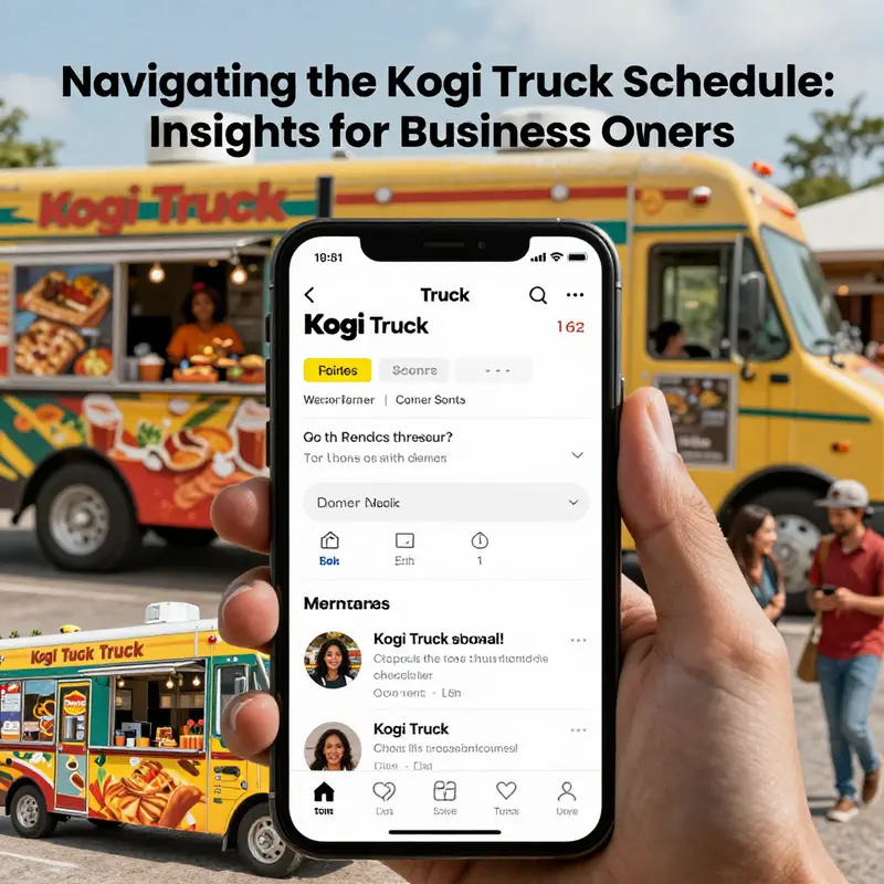 The Kogi Truck in action, demonstrating the dynamic nature of its operational schedule.