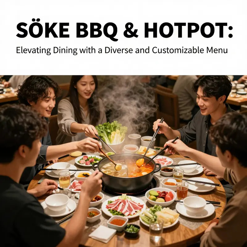 Diverse selection of fresh ingredients for BBQ and hot pot at SŌKE.
