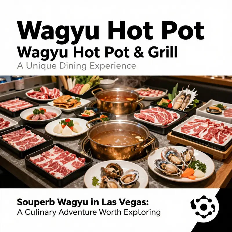 An enticing setup for a Wagyu hot pot experience at Mikiya, showcasing quality ingredients.