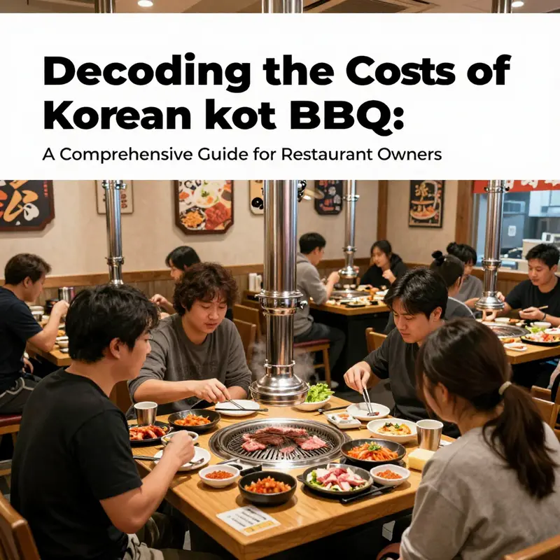 Patrons savoring Korean BBQ in a busy South Korean restaurant.