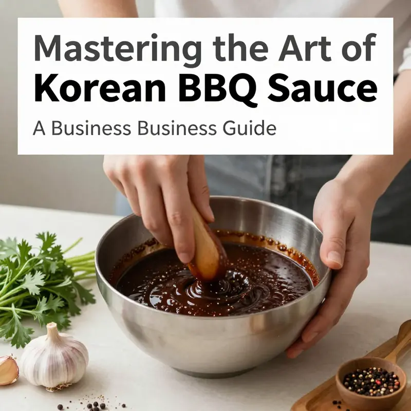 An assortment of key ingredients used in Korean BBQ sauce, highlighting their rich colors and textures.