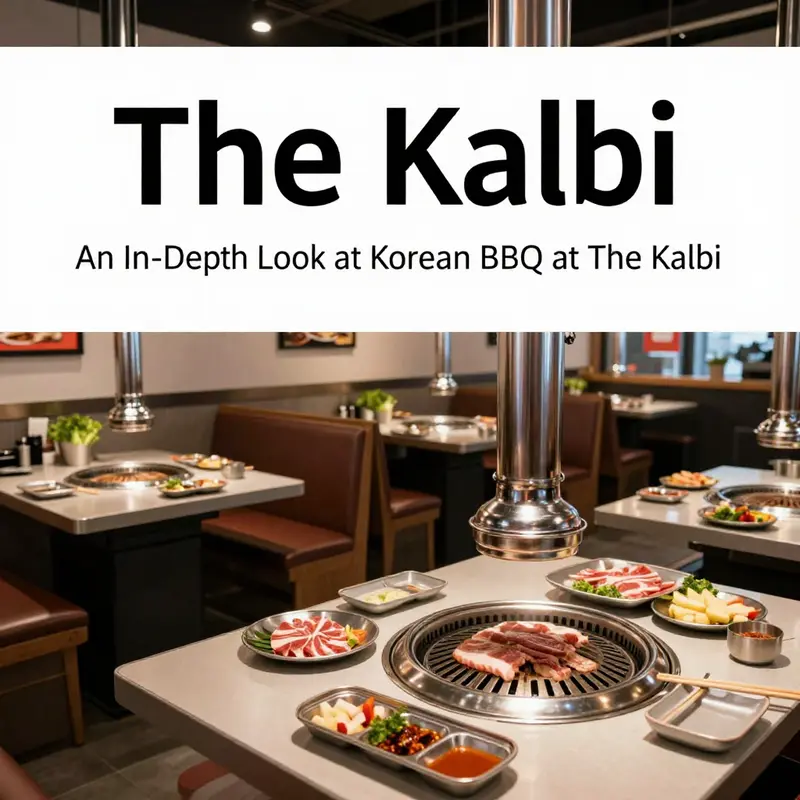 The modern ambiance of The Kalbi sets the stage for a memorable Korean BBQ experience.