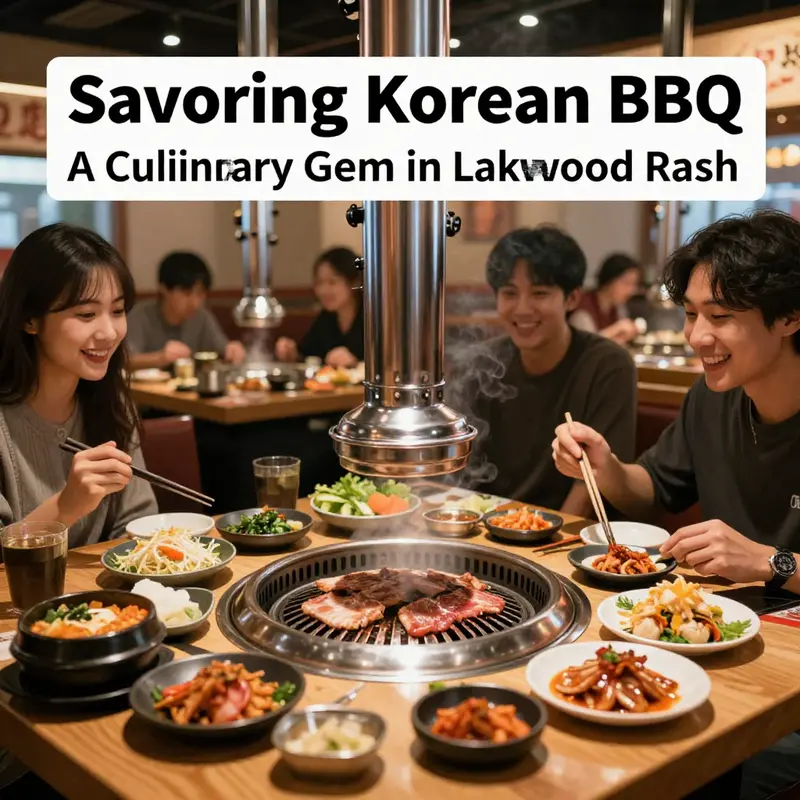 The lively atmosphere of a top Korean BBQ restaurant in Lakewood Ranch, filled with guests enjoying a vibrant dining experience.