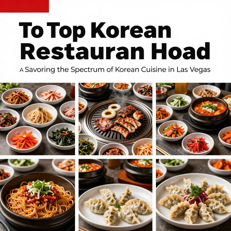 A visual showcase of the exquisite offerings from top Korean restaurants in Las Vegas.