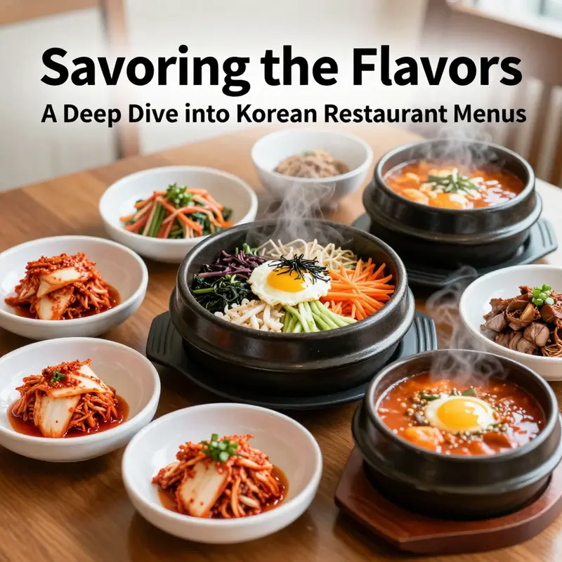 An array of traditional Korean dishes representing the rich culinary heritage of Korea.