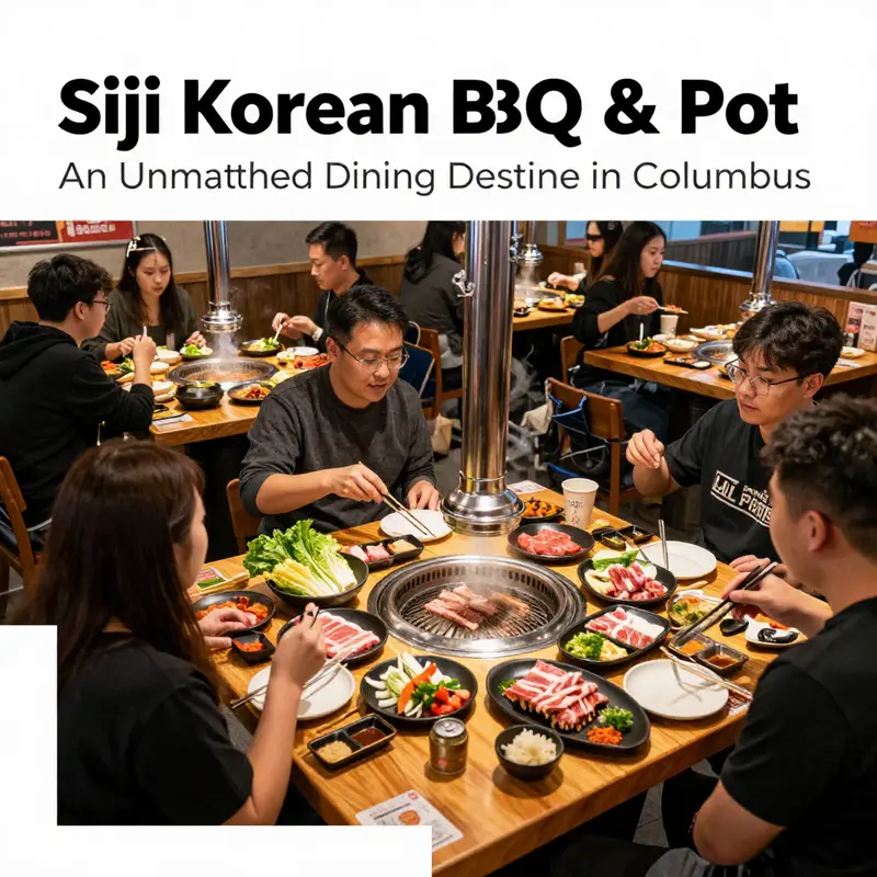 Diners enjoying the vibrant atmosphere and culinary delights at Siji Korean BBQ & Hot Pot.