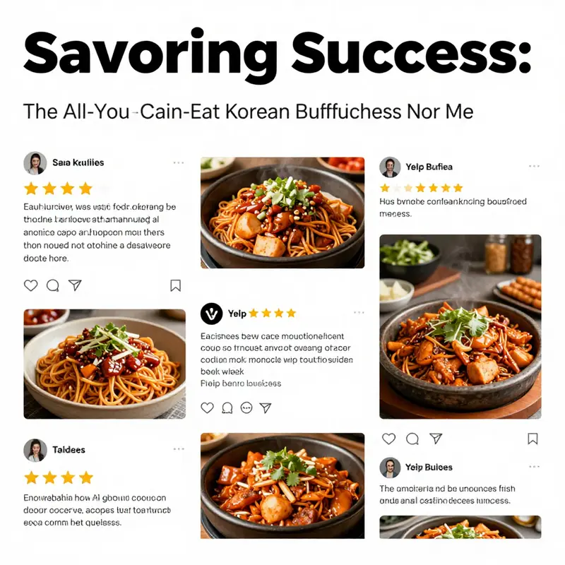 A delightful spread at a Korean buffet, showcasing the rich variety available.