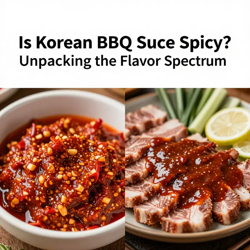 An assortment of Korean BBQ sauces highlighting the spicy elements from gochujang to fresh chilies.