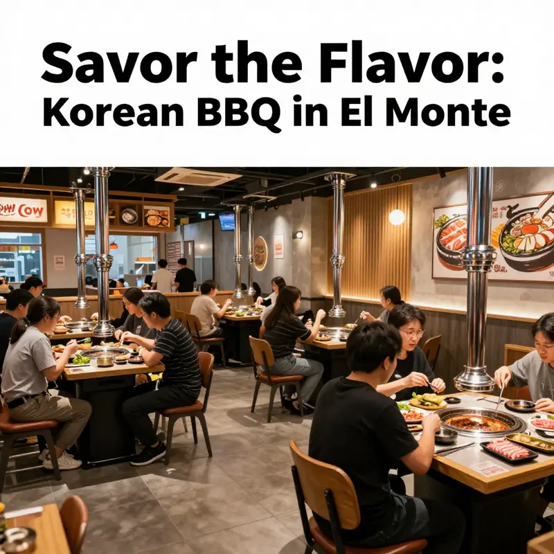 The lively atmosphere of Wow Cow Korean BBQ, where diners enjoy an array of grilled meats and authentic dishes.