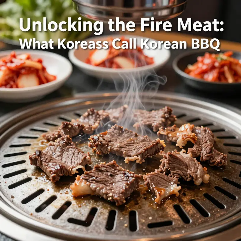 The sizzling beauty of bulgogi, representing what Koreans call their BBQ.
