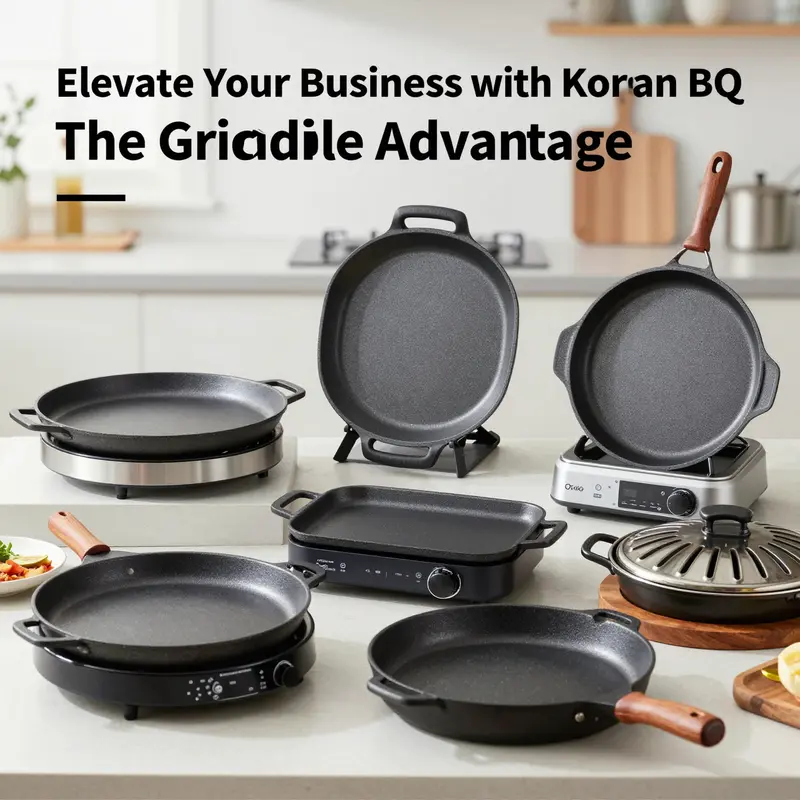 Guests enjoying an interactive Korean BBQ dining experience utilizing a versatile griddle.