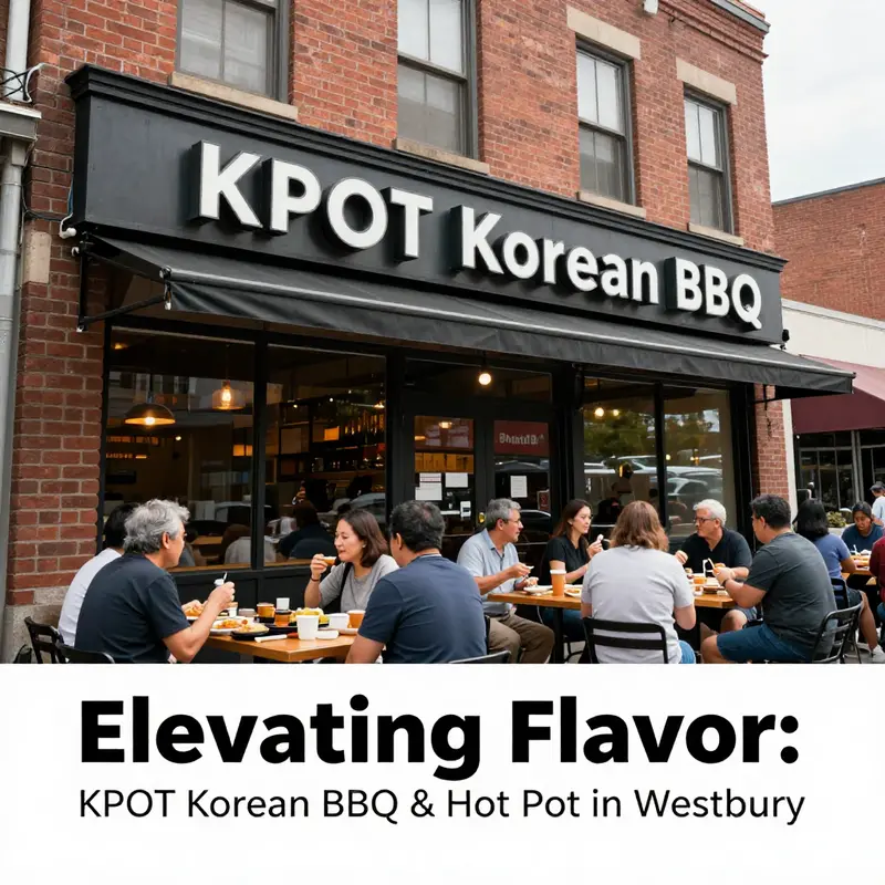 The vibrant interior of KPOT Korean BBQ & Hot Pot exudes warmth and excitement, inviting guests to enjoy a unique dining experience.