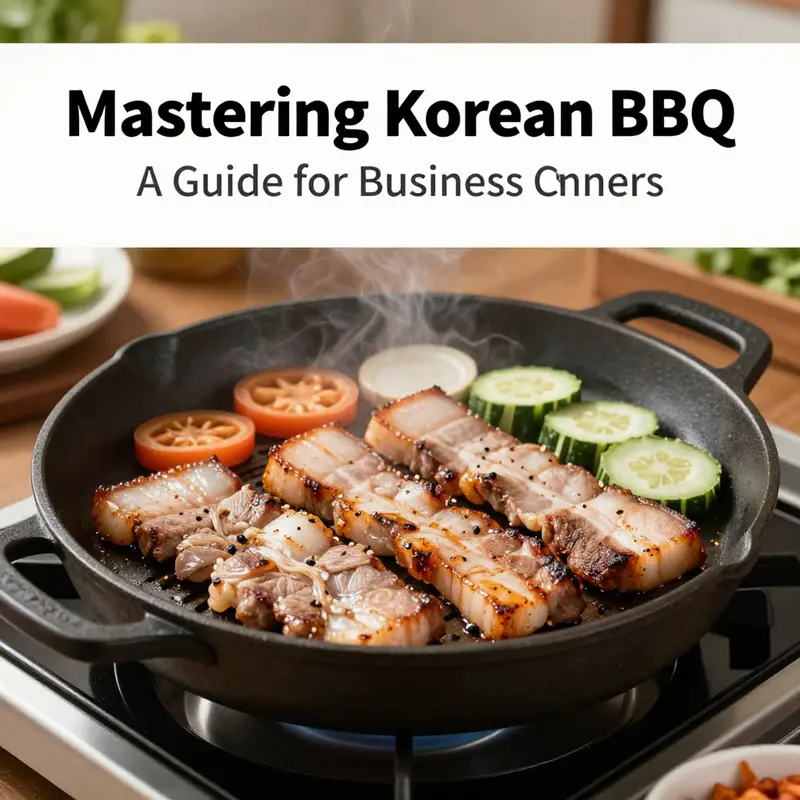 A colorful array of essential ingredients for authentic Korean BBQ.