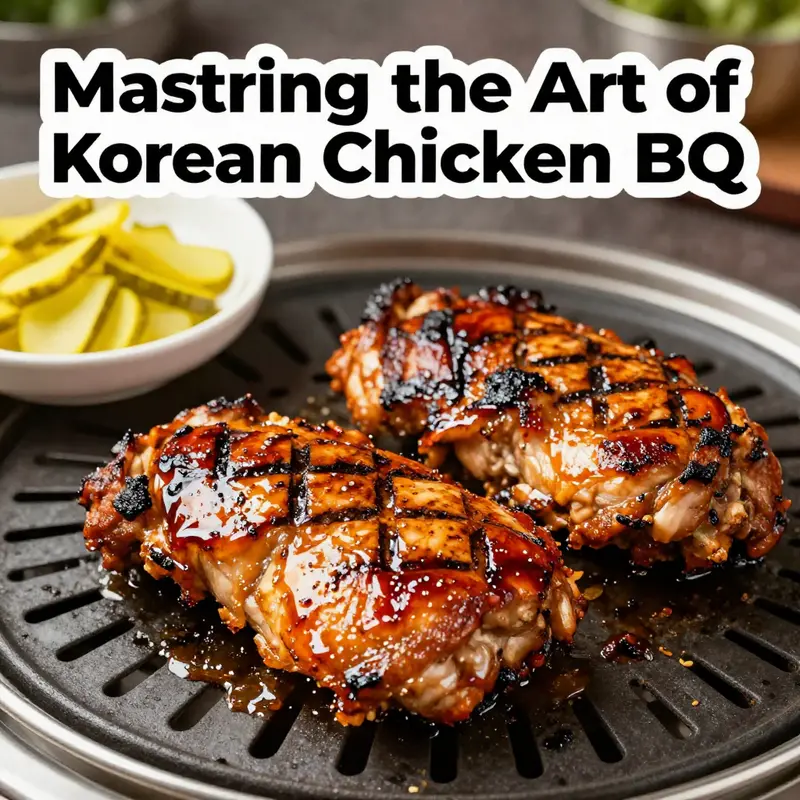 Fresh and colorful ingredients ready for creating flavorful Korean BBQ chicken.