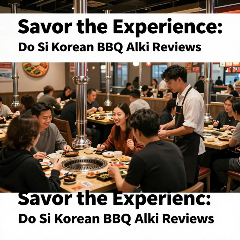 An inviting and energetic dining atmosphere at Do Si Korean BBQ Alki, featuring attentive service.