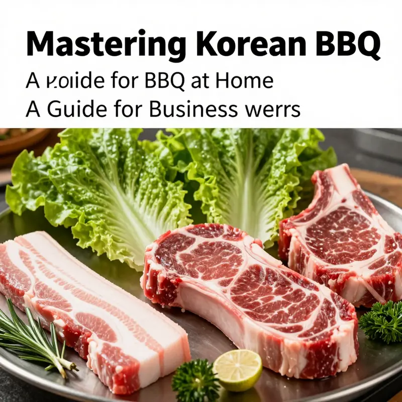 A colorful array of essential ingredients for authentic Korean BBQ.