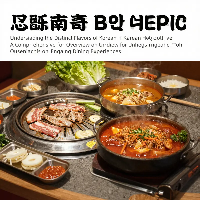 A visual comparison of Korean BBQ and hot pot dining experiences.