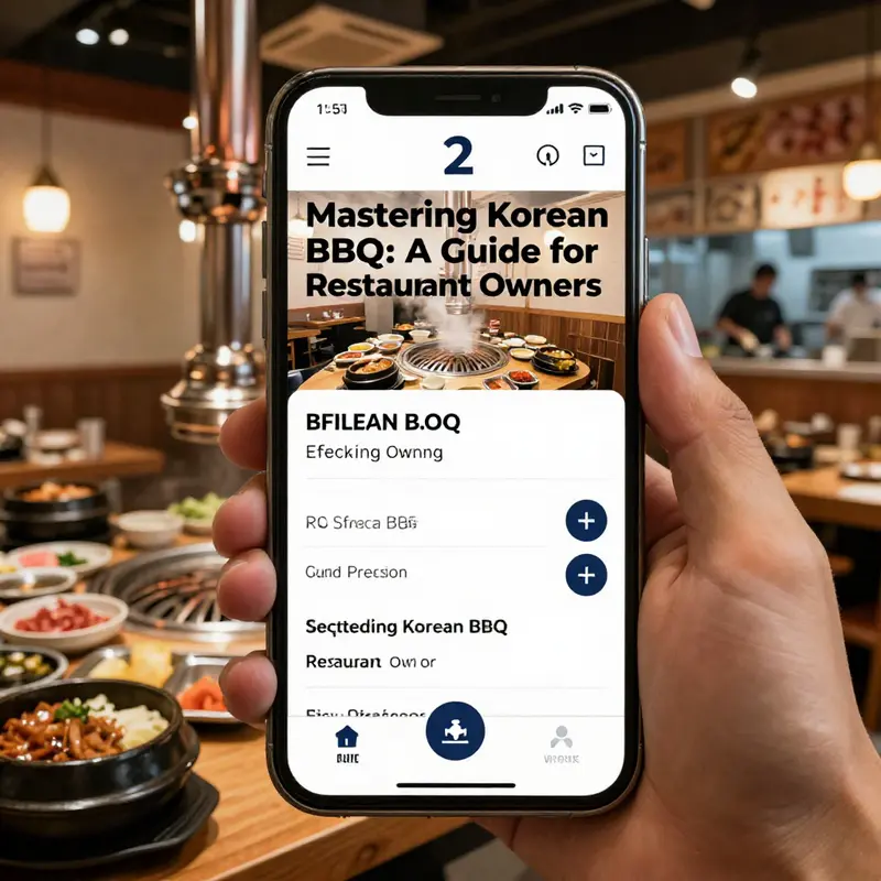 Diverse offerings in a Korean BBQ restaurant that highlight menu selection.