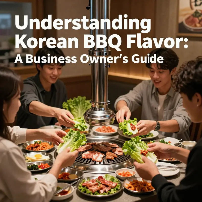 An array of essential ingredients that define the unique flavor of Korean BBQ.